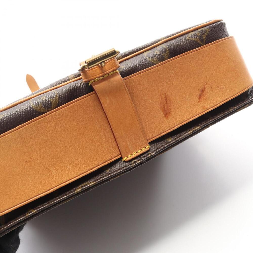 LOUIS VUITTON Authentic Brown Monogram Leather Shoulder Bag - Picture 8 of 11